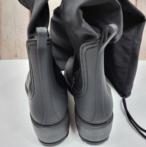 Jeffrey Campbell Monsoon Over the Knee Platform Rain Boot Size 11 - Picture 5 of 15